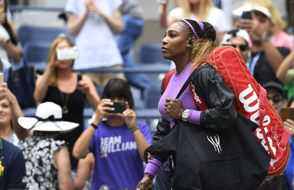 Serena Williamsová na US Open 2019.