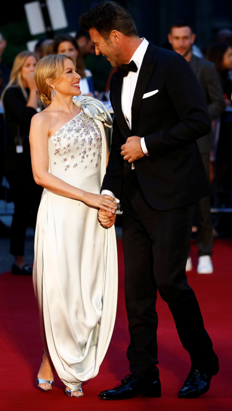 Kylie Minogue a jej partner Paul Solomons na...