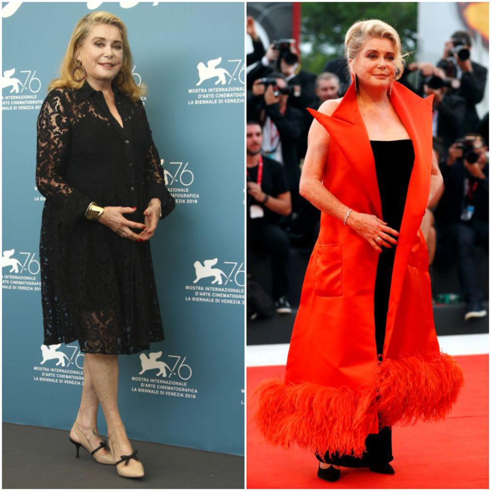 Herečka Catherine Deneuve v Benátkach.