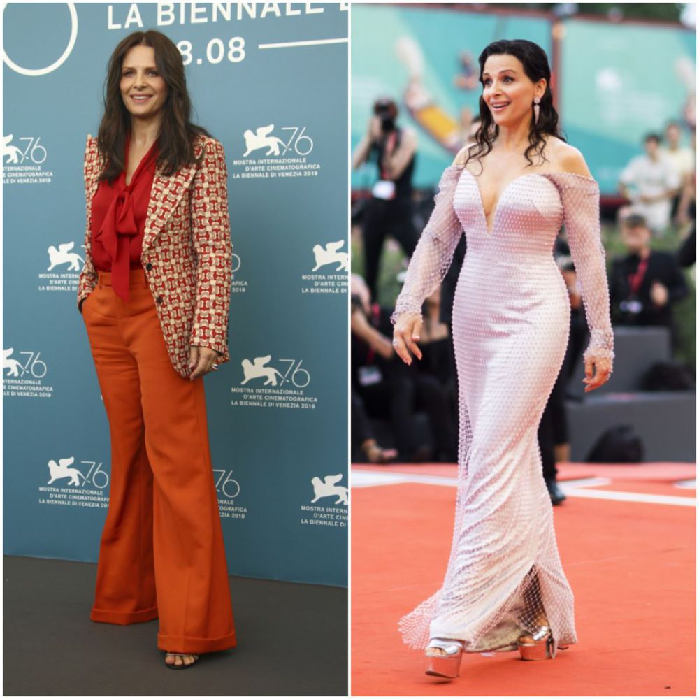Herečka Juliette Binoche v Benátkach.