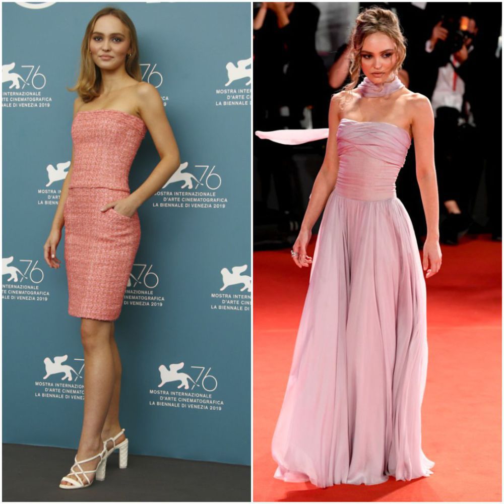 Herečka Lily Rose Depp v Benátkach.