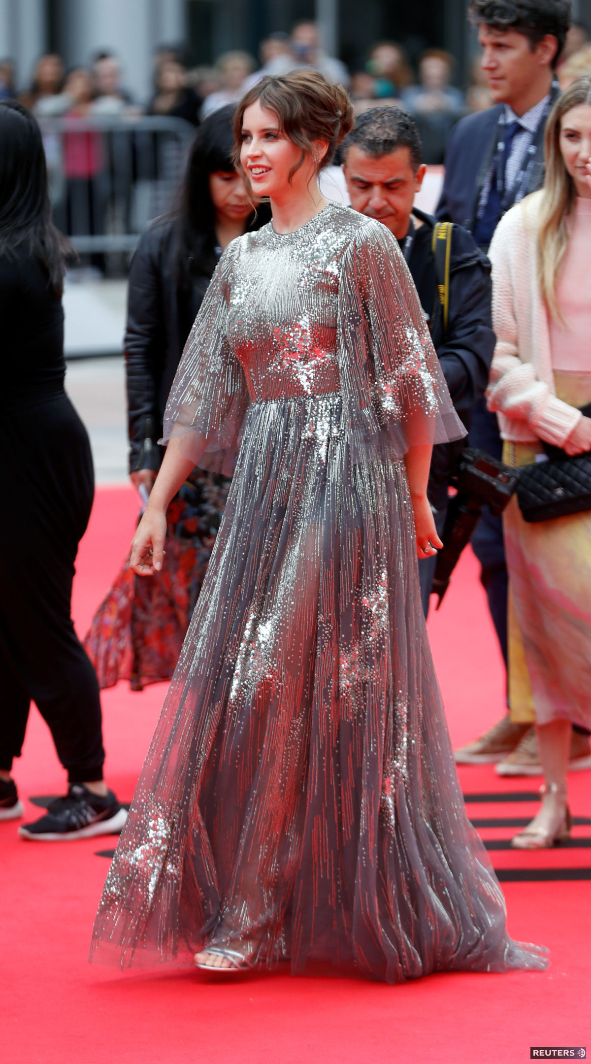 Herečka Felicity Jones sa na filmovom festivale...