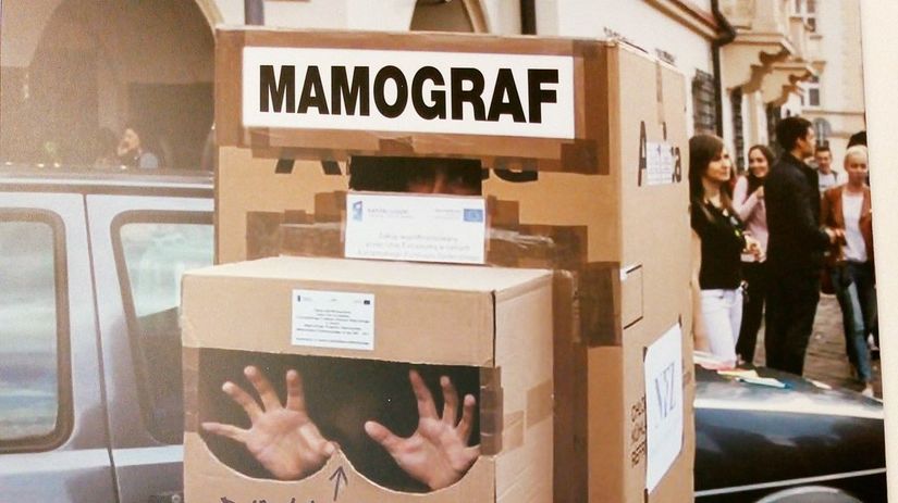 mamografia, prsníky, rakovina prsníka, prsník
