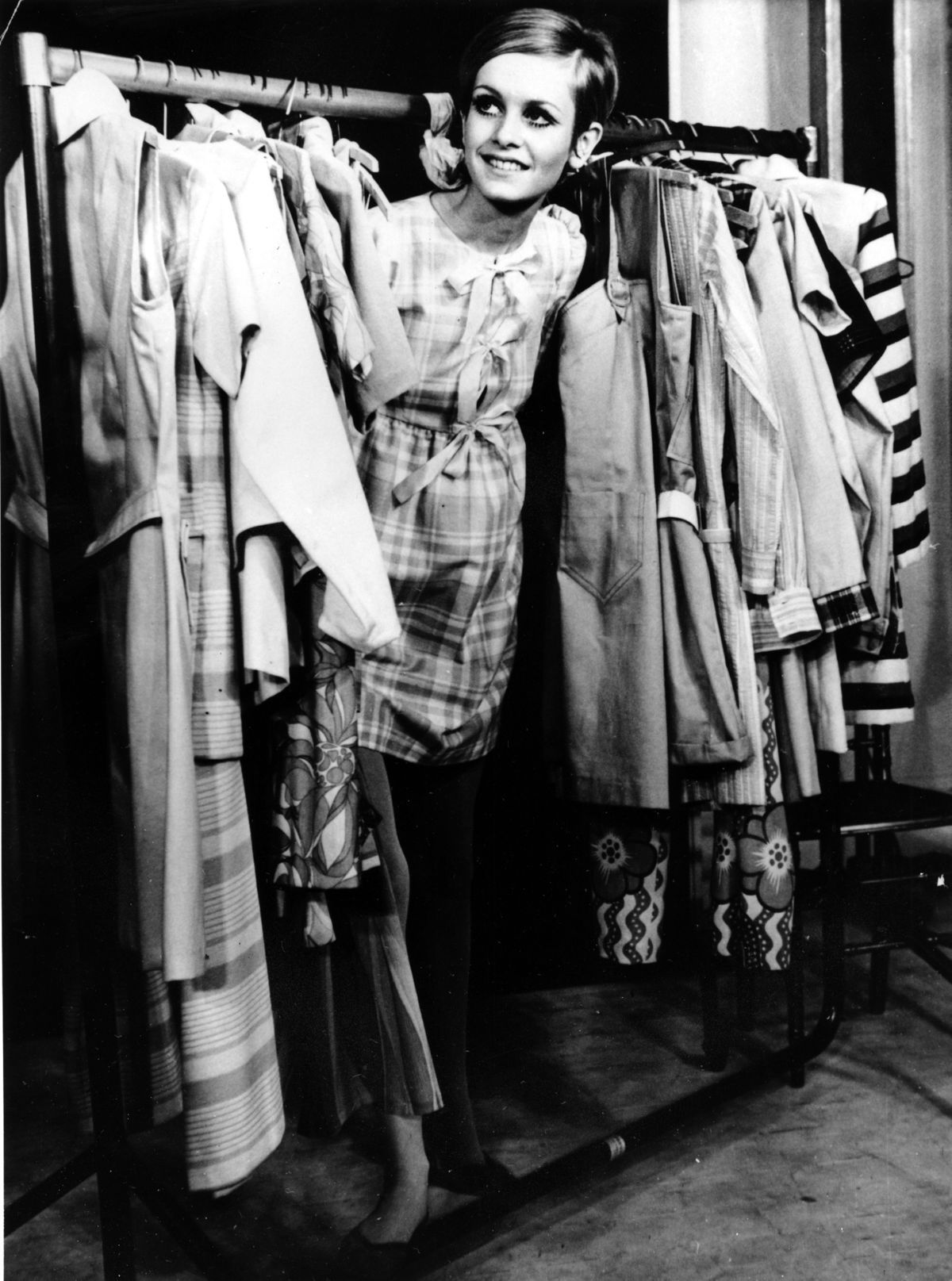 Záber z roku 1967: Britská topmodelka Twiggy na...