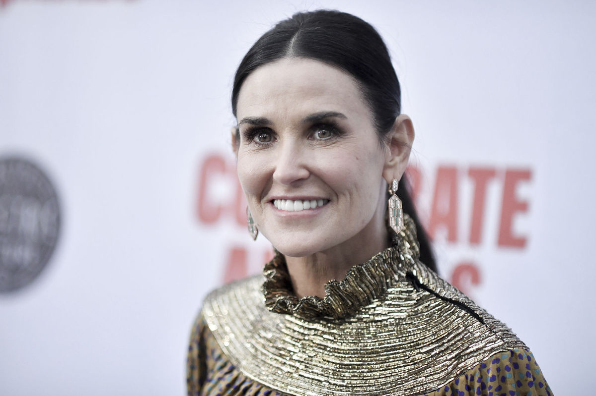Demi Moore na premiére filmu...