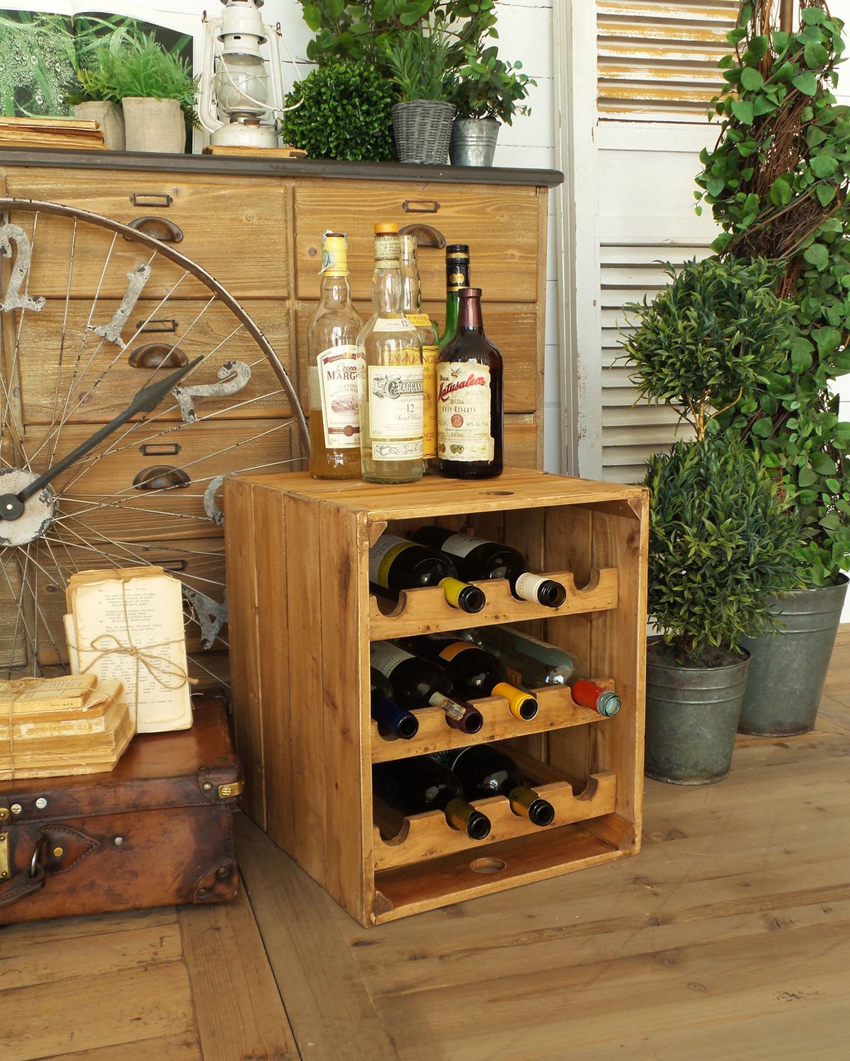 Drevo ako originálny stojan na fľaše, bonami.sk