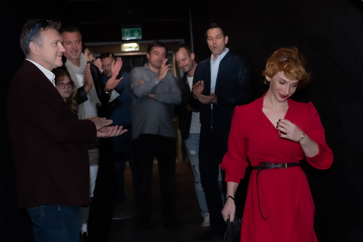 Herečka Vica Kerekes na premiére filmu Casino.sk.
