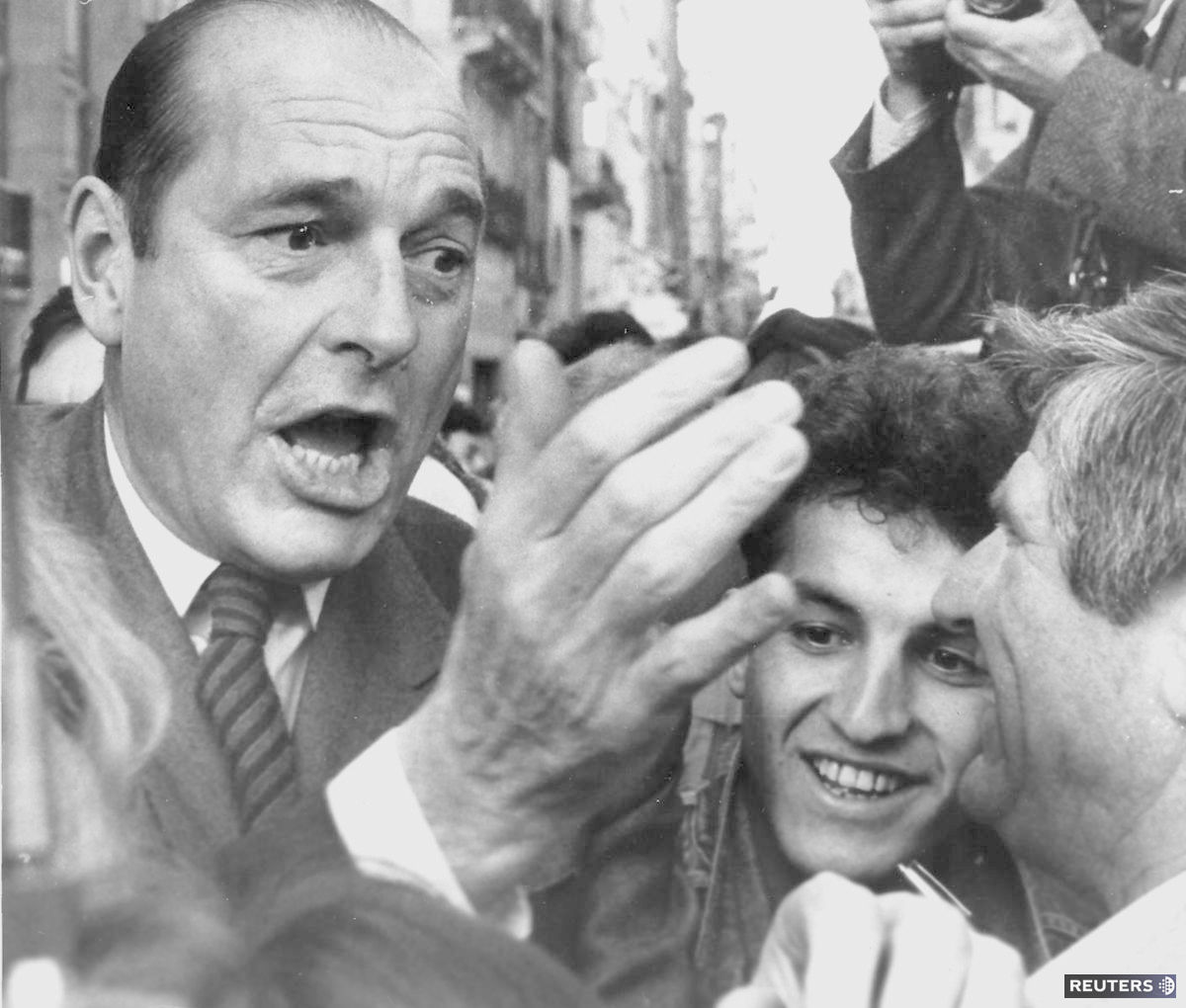 Jacques Chirac en tant que Premier ministre lors d'une visite...