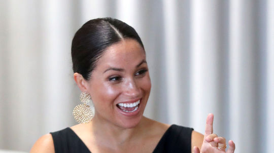 Vojvodkyňa Meghan zo Sussexu počas samostatnéto...