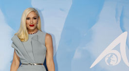 Speváčka Gwen Stefani v kreácii Elie Saab Haute Couture.