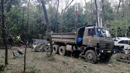 Trosky stíhačky MiG-29 previezli na leteckú základňu v Sliači