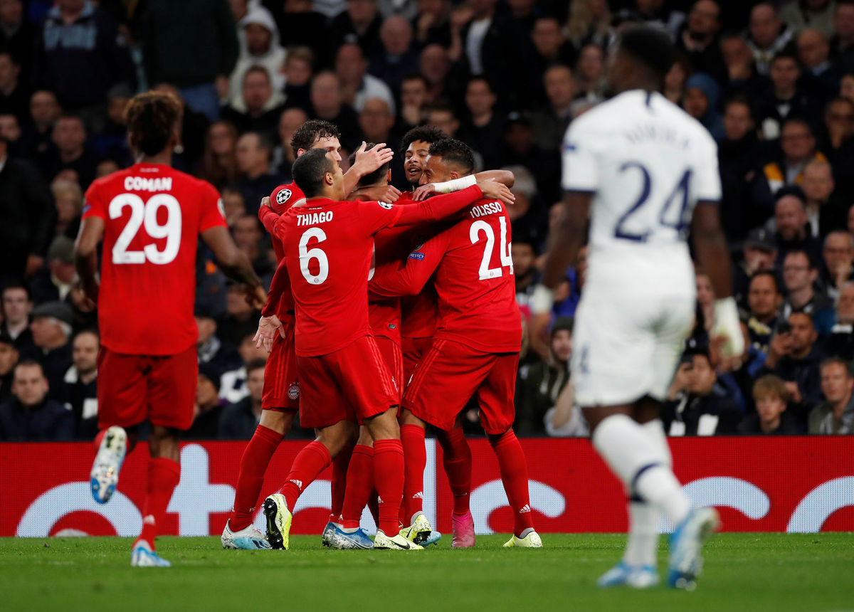 Radosť futbalistov Bayernu Mníchov.