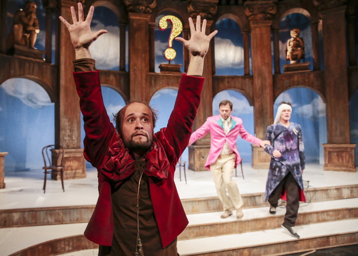 Daniel Fischer v interaktívnom predstavení...