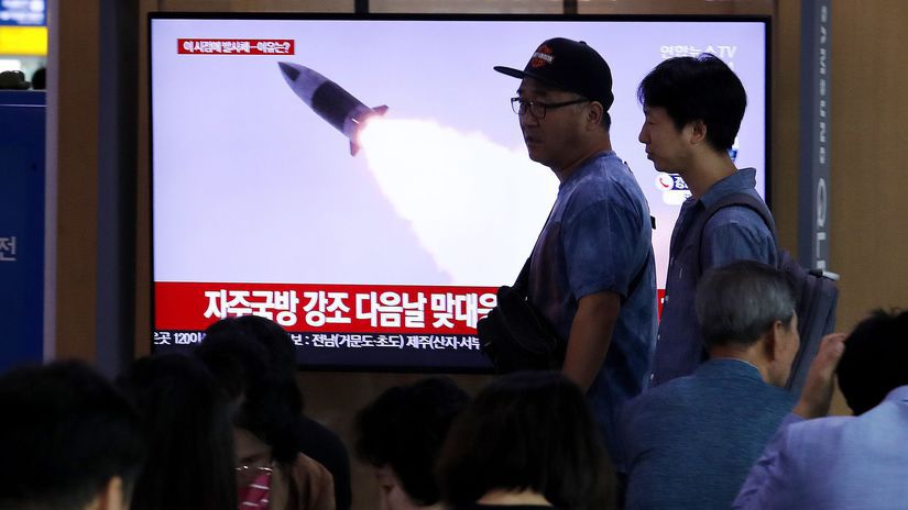 South Korea North Korea Projectile