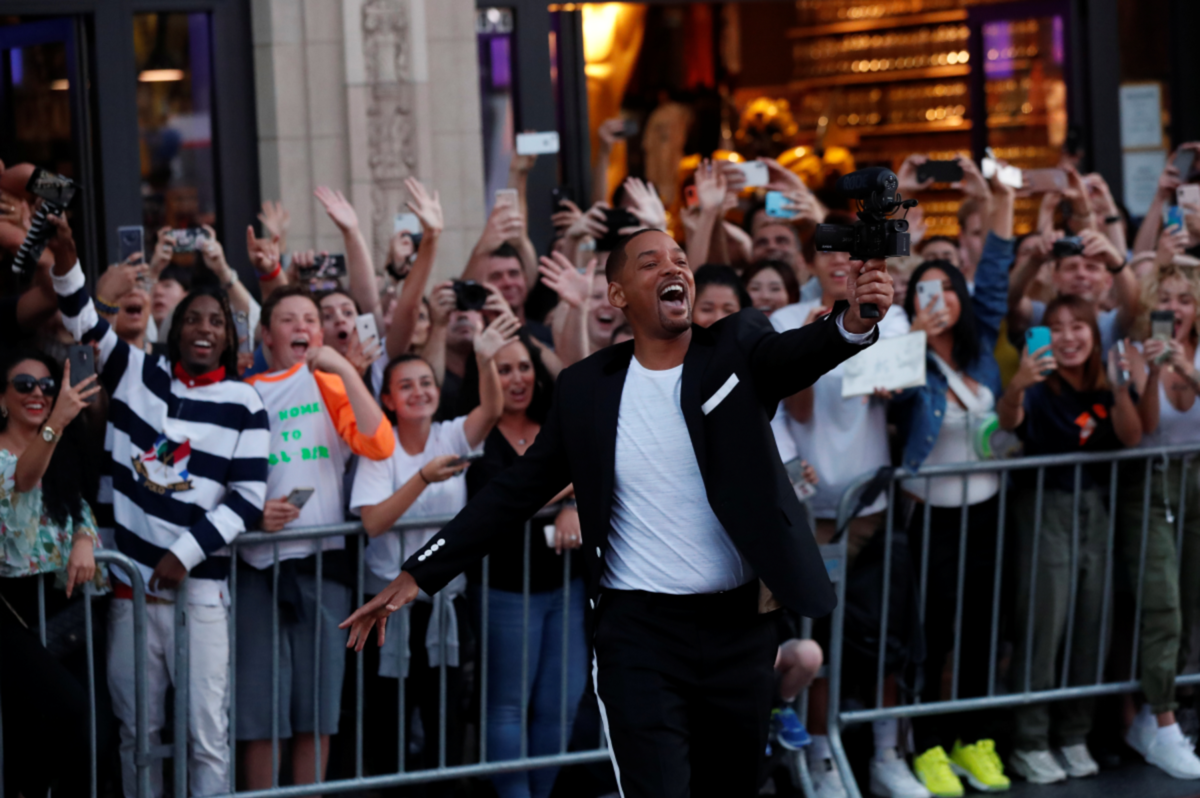 Will Smith na premiére filmu Blíženec.