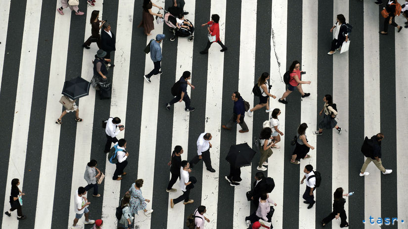 Japonsko prechod pre chodcov zebra