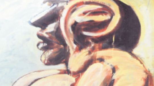 Ušatka II, 1988, olej na preglejke, 182 x 122 cm. 