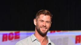 Herec Chris Hemsworth na akcii Ace Comic-Con.
