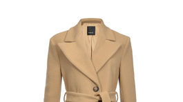 Dámsky kabát s opaskom, predáva Pinko za 515 eur. 