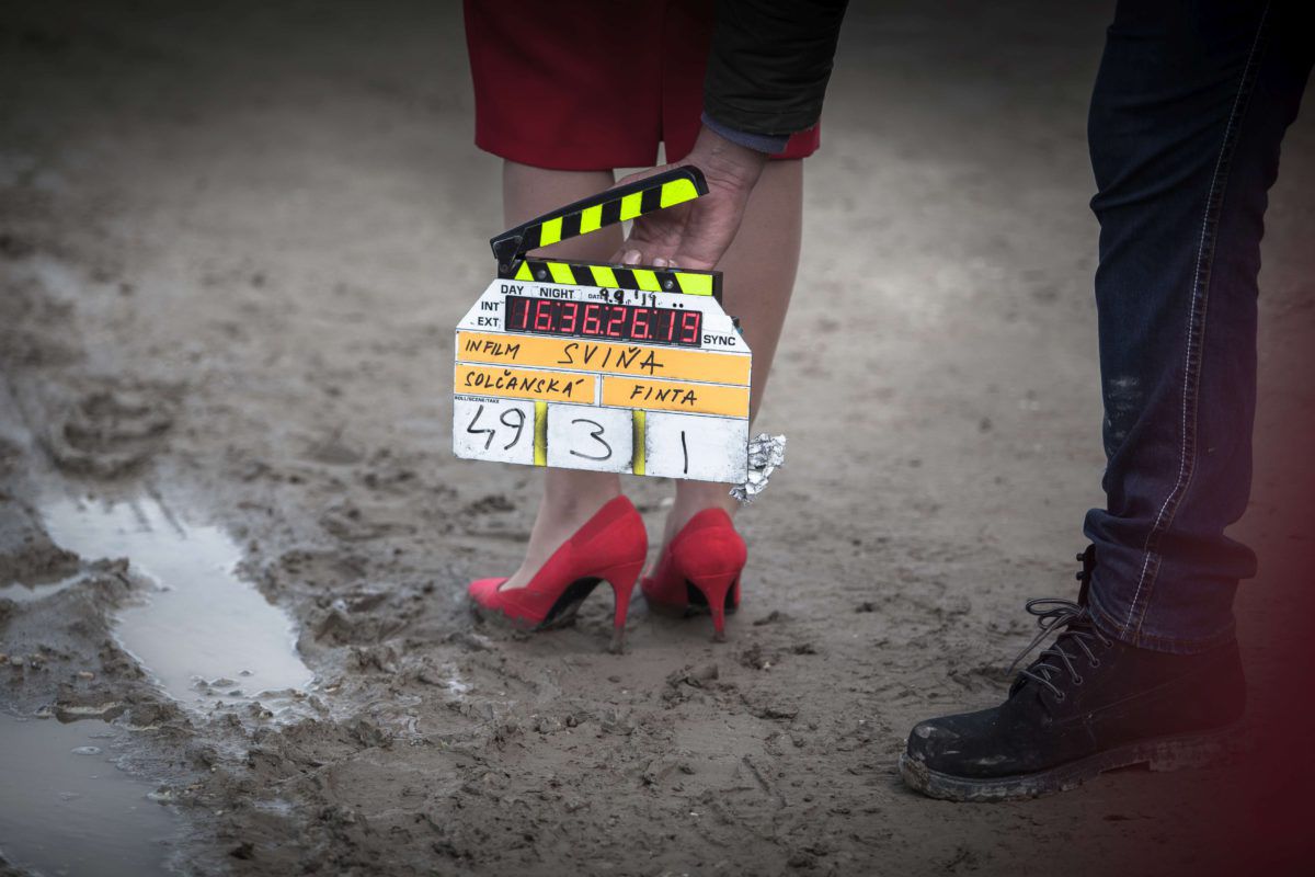 film, klapka, film sviňa,