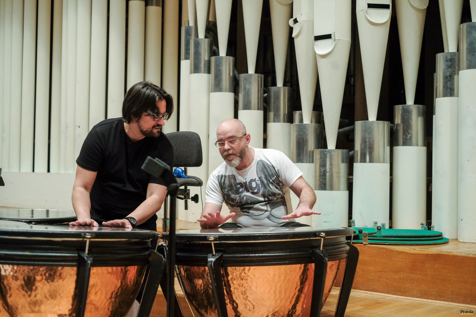 Režisér Noro Držiak a producent Michael Kaboš.