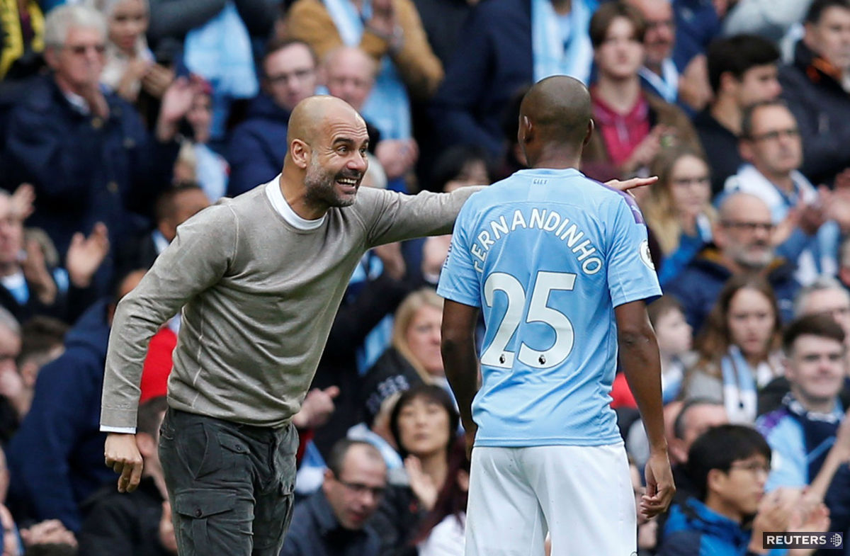 Manchester City coach Pep Guardiola.