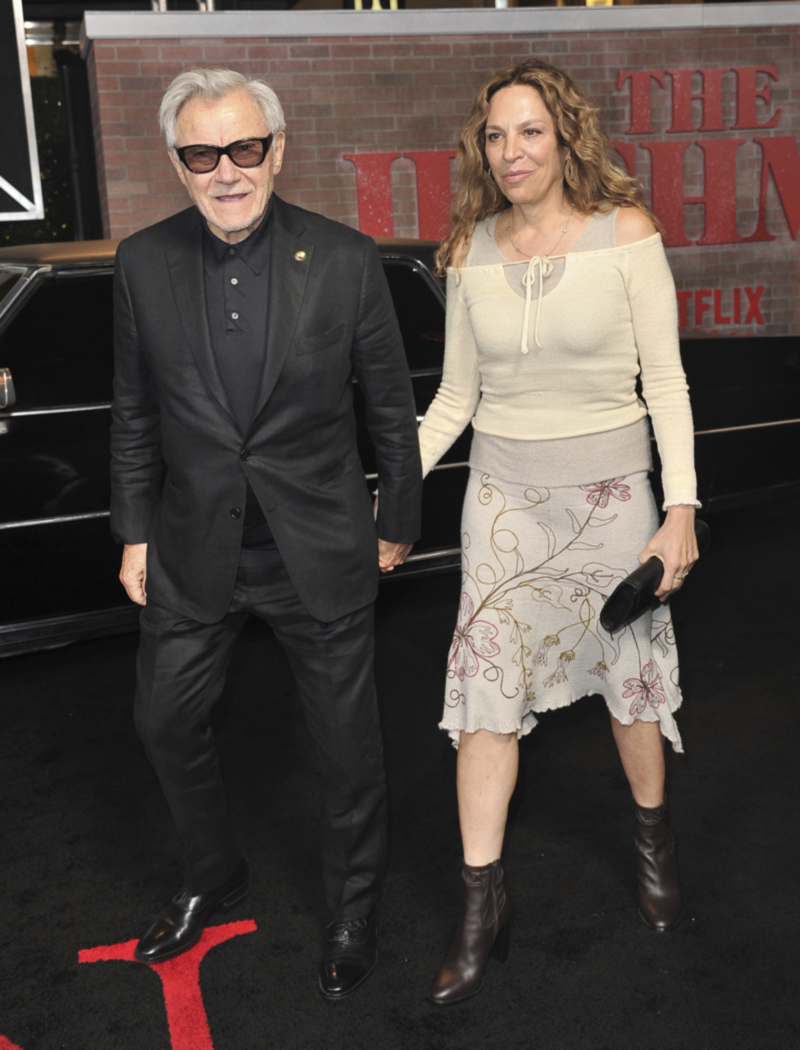 Harvey Keitel a Daphna Kastner na premiére...