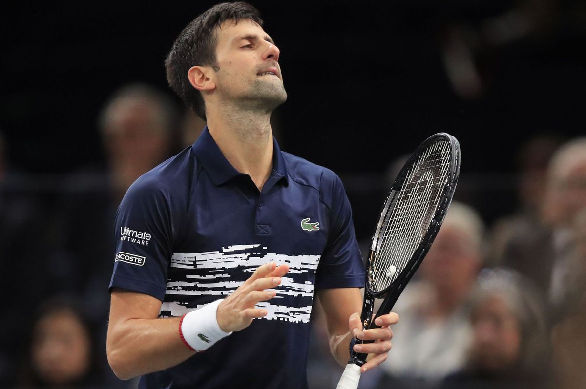 Novak Djokovič počas parížskeho finále.