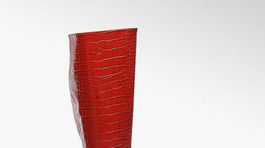 Vysoké červené čižmy z kolekcie Deichmann. Predávajú sa za 49,95 eura. 