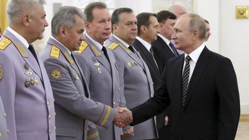 Rusko Moskva Putin armáda dôstojníci prijatie