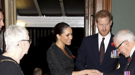 Princ Harry a jeho manželka Meghan, vojvodkyňa zo Sussexu prichádzajú do priestorov Royal Albert Hall v Londýne. 