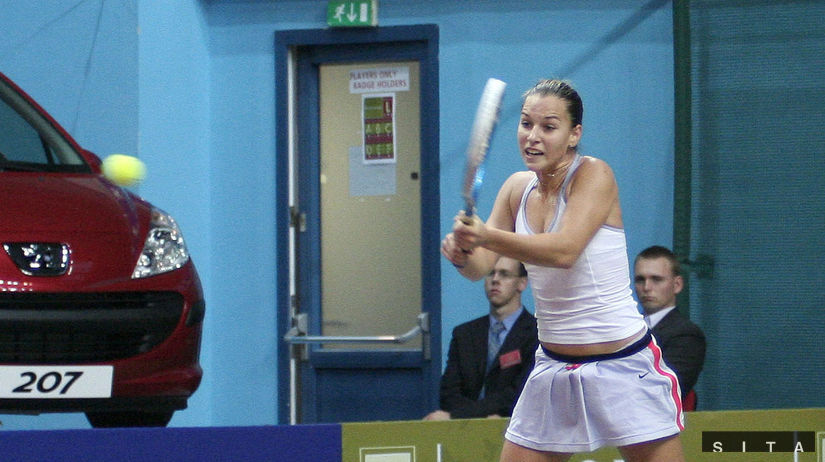 Dominika Cibulková na začiatku kariéry na...