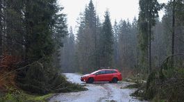 Ždiar počasie víchrica škody doprava cesta auto stromy kalamita