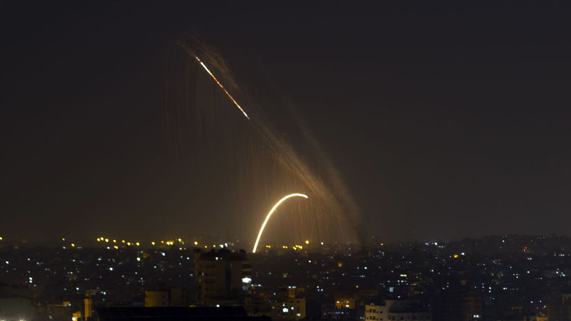 rakety noc izrael nálet