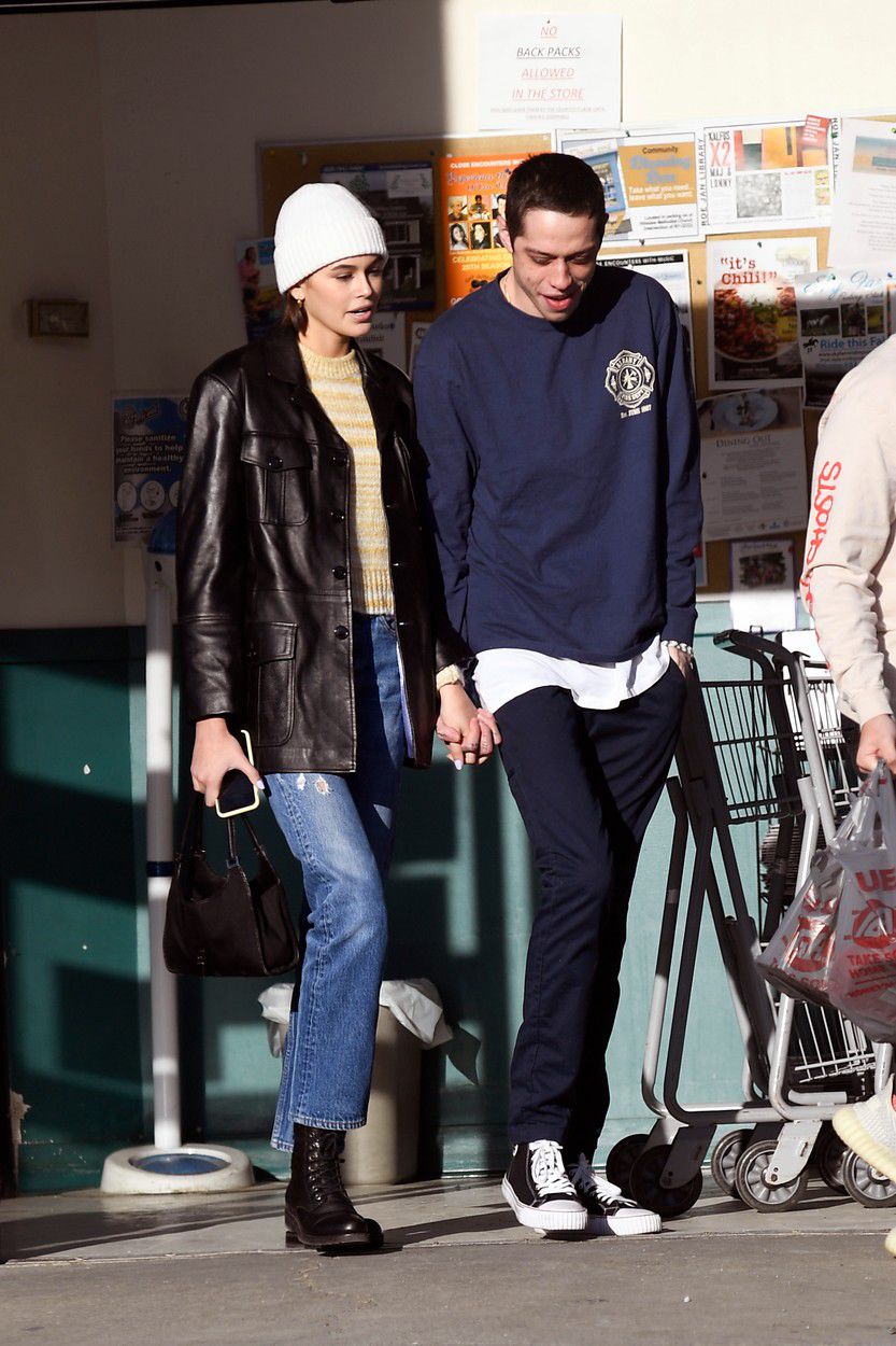 Kaia Gerber a Pete Davidson v uliciach New Yorku.