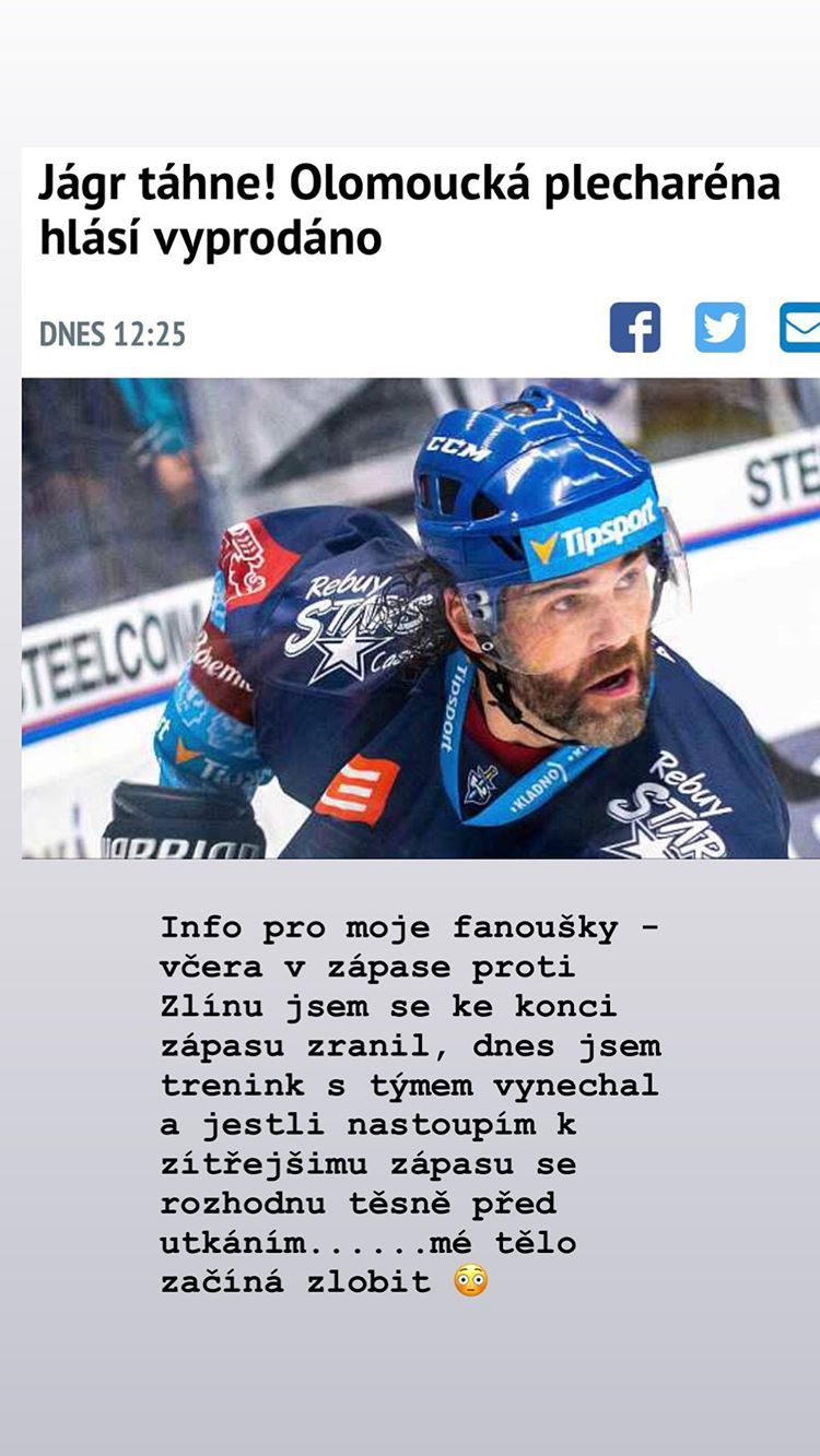 Status Jaromíra Jágra.