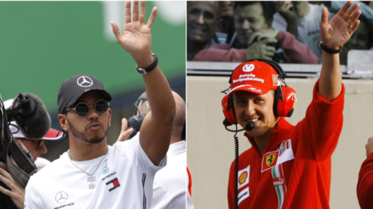 Lewis Hamilton, Michael Schumacher