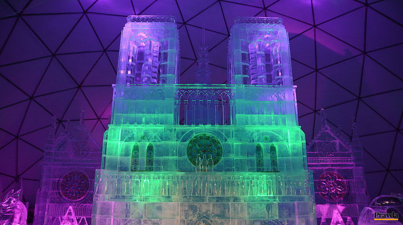 Tatranský ľadový dóm na Hrebienku - Notre Dame.