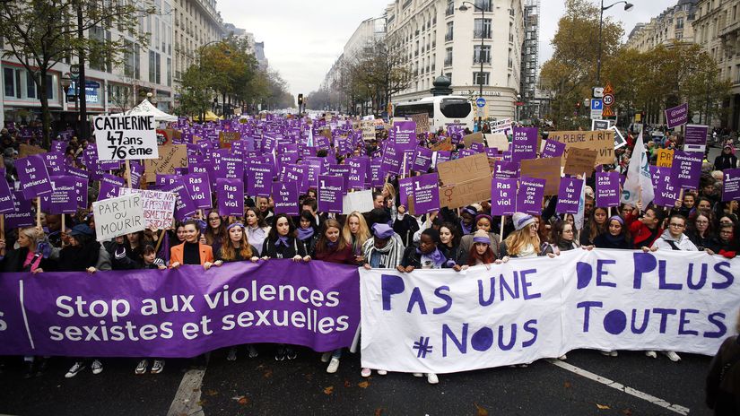 Francúzsko / násilie / ženy / protest /