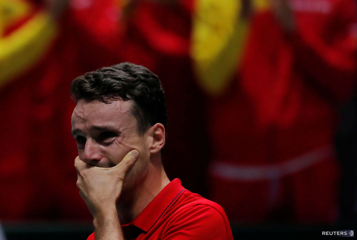 Roberto Bautista-Agut oslavuje prvý španielsky...