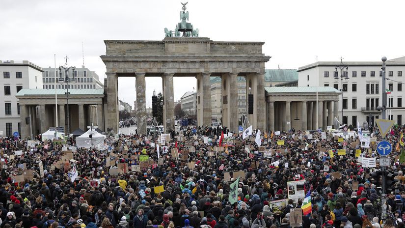 Nemecko klíma štrajk berlín protest