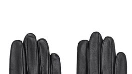 Dámske kožené rukavice s ozdobným detailom zipsu Hugo Boss. Predávajú sa za 109,95 eura. 