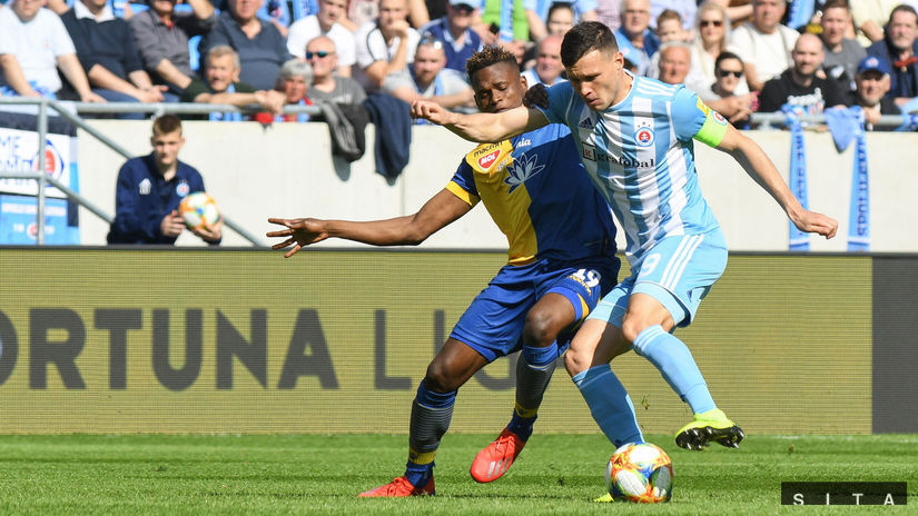 Kapitán Slovana Bratislava Vasil Božikov.