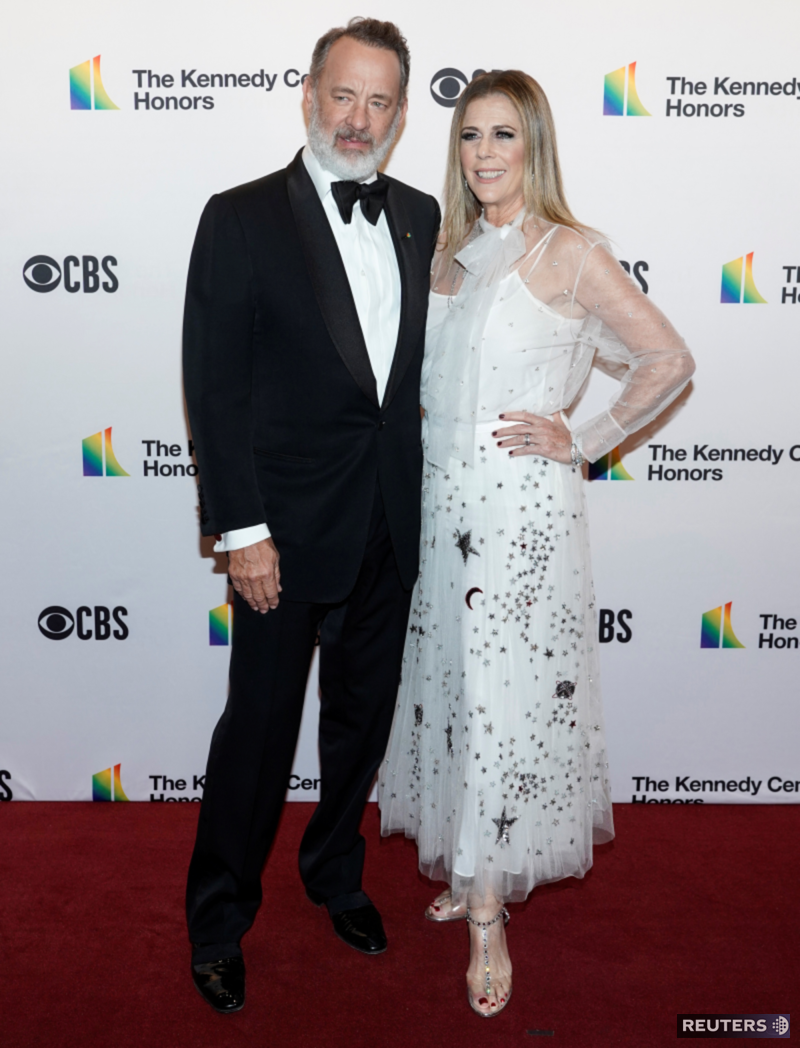 Tom Hanks a jeho manželka Rita Wilson na...