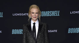 Herečka Nicole Kidman v kreácii Saint Laurent na premiére filmu Bombshell. 