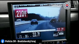 Dravá jazda na diaľnici. Vodič prekročil rýchlosť dvojnásobne 