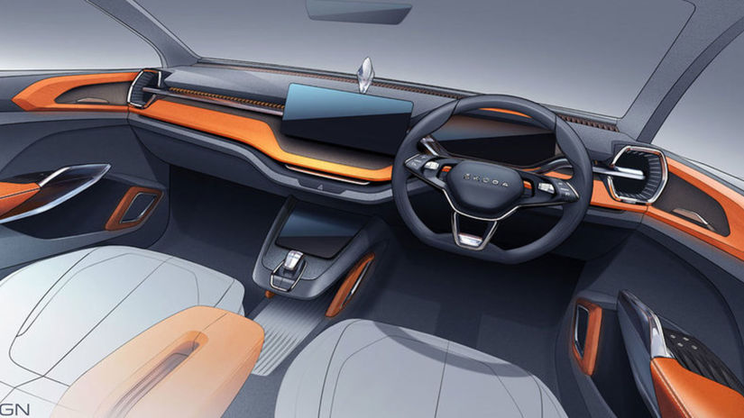 Interiér SUV s dĺžkou 4,26 metra je jasne...