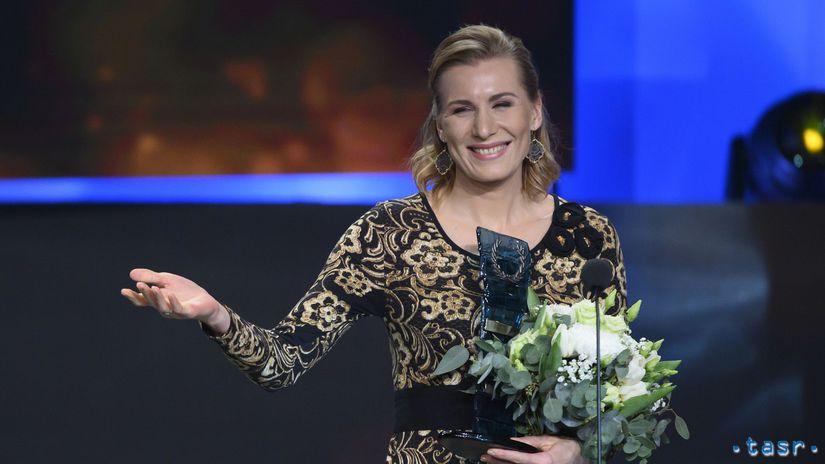 Anastasia Kuzminová počas galavečera Športovec...