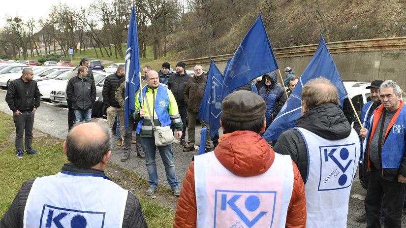 OZ KOVO, Košice, protest, kamionisti, odbory