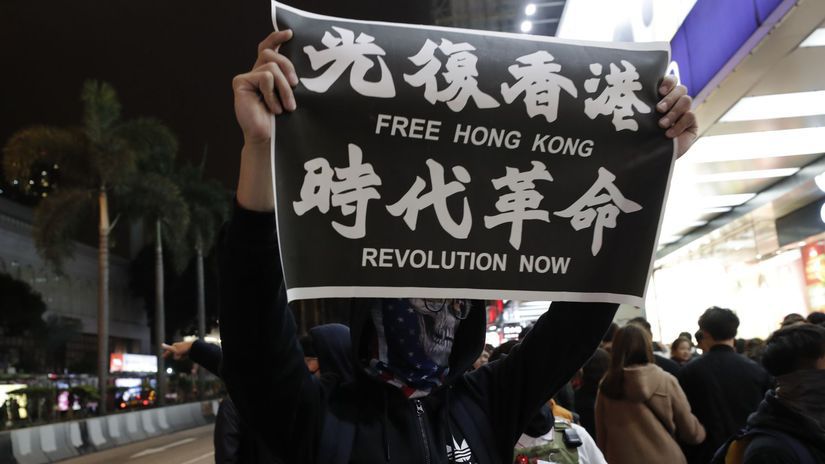 HongKong Protesty demonštrácia